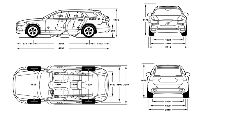 Illustration for article titled Here's How The Volvo V90 Compares To The New Volvo V60
